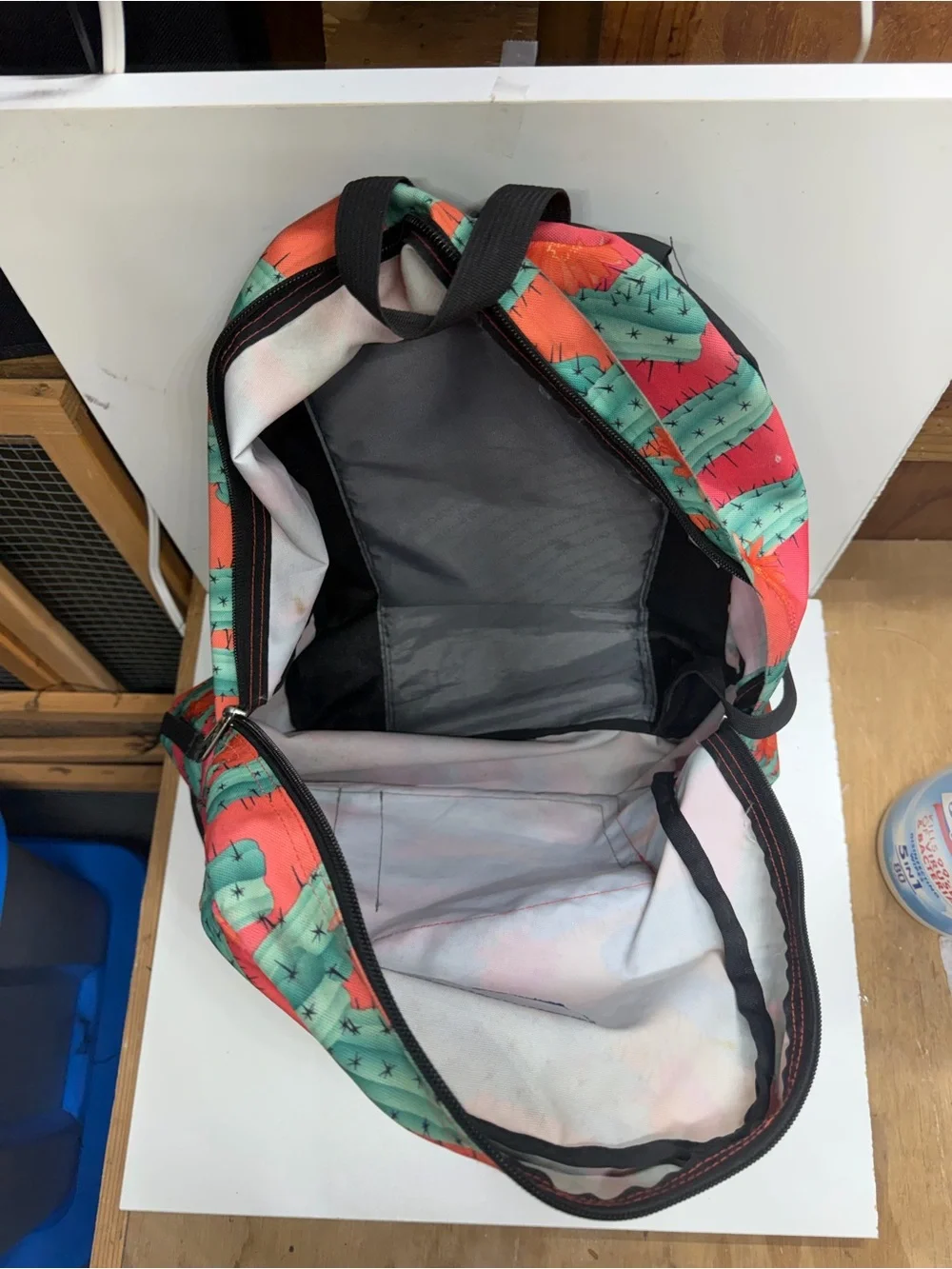 JanSport Cactus Print Backpack Colorful Desert Floral School Travel Book Bag